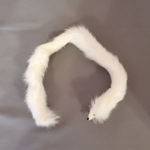 Vintage 1950s white Fur Collar